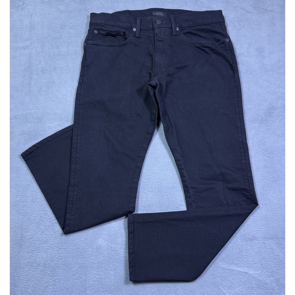 Polo Ralph Lauren Jeans Mens 32x30 Sullivan Slim Straight Black Normcore USA